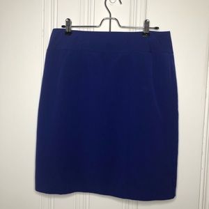 Worthington Royal Blue Skirt w/lining Size 12